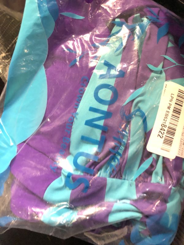 Photo 1 of AONTUS Ruffled One Piece Swim Dress Tummy Control Quick-Dry UV Protection Skirted Bathing Suit 16-18