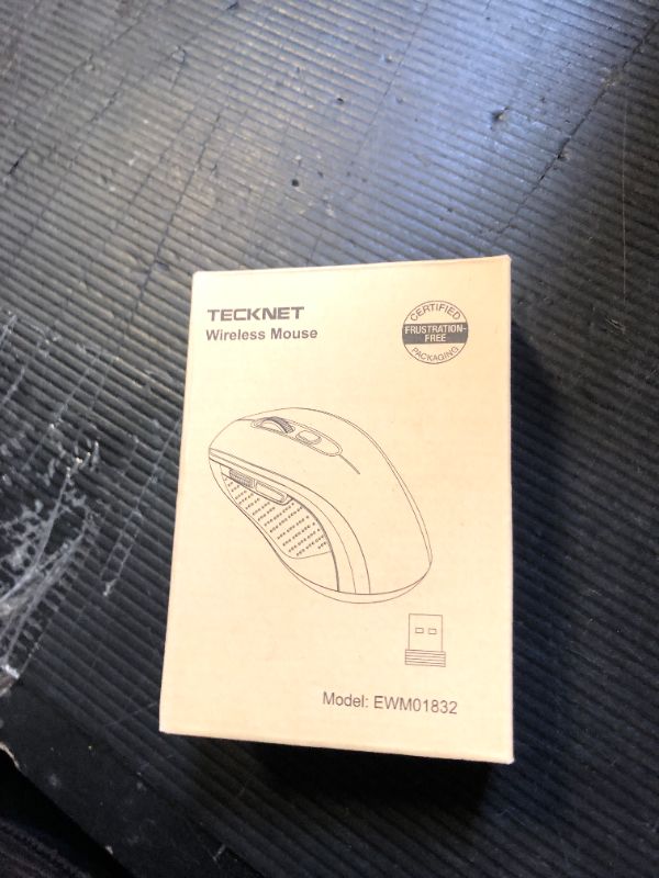 Photo 1 of TECKNET Bluetooth Mouse, 4000DPI Wireless Mouse for Laptop 2-in-1(BT 5.0/3.0+2.4Ghz) Computer Portable PC Mice Wireless with USB Receiver for Mac (USB-A+Bluetooth, Black)