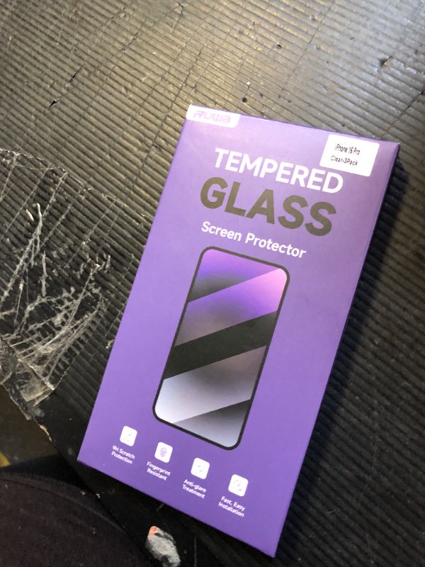 Photo 1 of ruwa Privacy Screen Protector for iPhone 16 Pro [3-Pack] Tempered Glass Film with Easy Installation Frame, Case Friendly, Anti Scratch