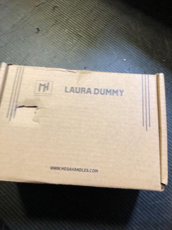 Photo 1 of Mega Handles - Laura Dummy, Door Knob for Hallway, Closet and Bathroom, Reversible Heavy Duty Design Door Knobs, Fits All Standard Door Sizes, Screws Included - Satin Brass (2 Pack)