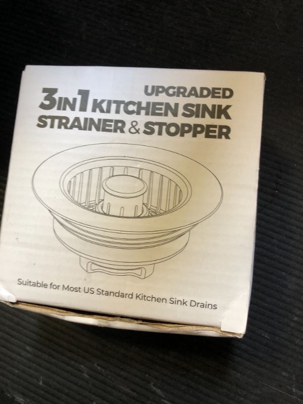 Photo 1 of 1 Pack Kitchen Sink Drain Strainer & Stopper – Upgraded Pure Copper Spring Core,Anti-Clog Basket & Easy-Clean Stainless Steel Filter,Universal Fit 3.5” Drains (No Plug and Cover Needed)
