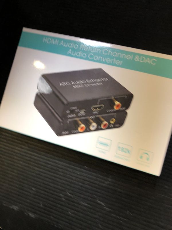 Photo 1 of HDMI ARC Audio Extractor, Tendak 192KHz ARC Audio Extractor DAC Converter, Digital to Analog Audio Converter, Optical/SPDIF Coaxial HDMI ARC to Optical/SPDIF Coaxial Stereo L/R 3.5mm Jack for TV