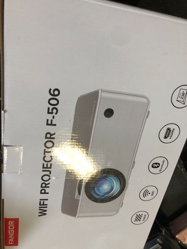 Photo 1 of FANGOR 1080P HD Projector, WiFi Bluetooth Projectors, Max 230” Projection Screen Portable Home Theater Video Movie Proyector With Tripod, Compatible with HDMI, USB, Laptop, iOS & Android Phone
