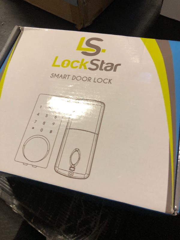 Photo 1 of LOCKSTAR® Smart Door Lock • Keyless Entry Deadbolt Door Lock • Multiple Entry Methods – APP • Fingerprint Touch ID • Keypad Code • Card FOB • Traditional Key • Smart Home Devices