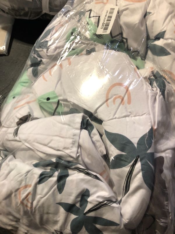 Photo 1 of JSD Dinosaur Toddler Bedding Set, 4 Piece Bed-in-a-Bag Comforter Sheet Set, Machine Washable