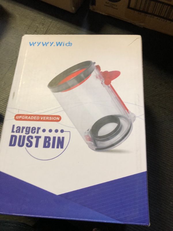 Photo 1 of WYWY.Wide Upgraded Dust Bin Compatible with Dyson V10 Vacuum Cleaner Canister, Large Bin Replacement Compatible with Dyson V10 Bin Part No. 969509-01