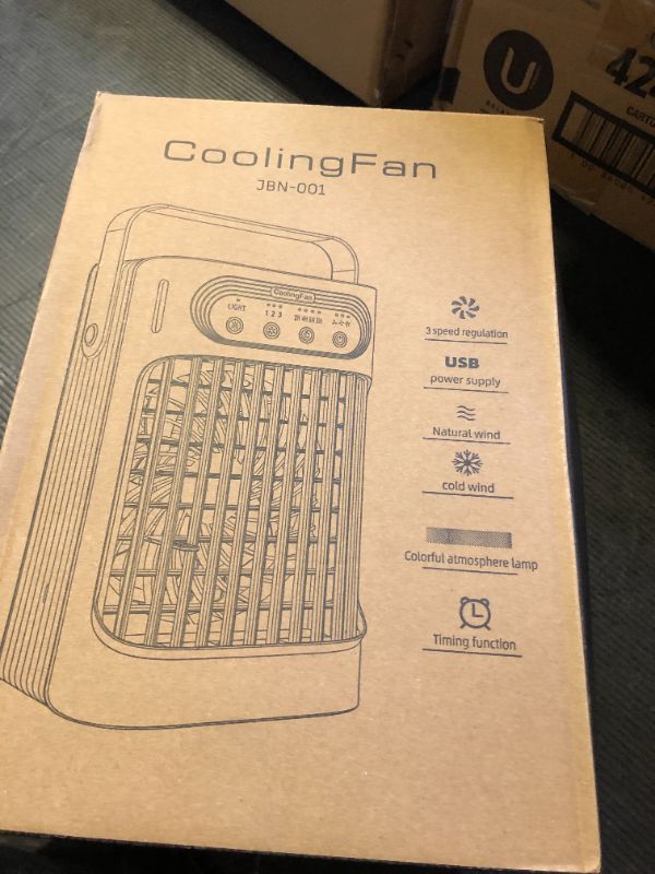Photo 1 of Small Portable Air Conditioner, LEAEYFE 3 Higher Speeds With 800ml Extra Large Water Tank, 120° Oscillating Mini Cooler Works Within 9 Feet, 2/8 Hour Timer,For Desk, Home, bed and Living Room