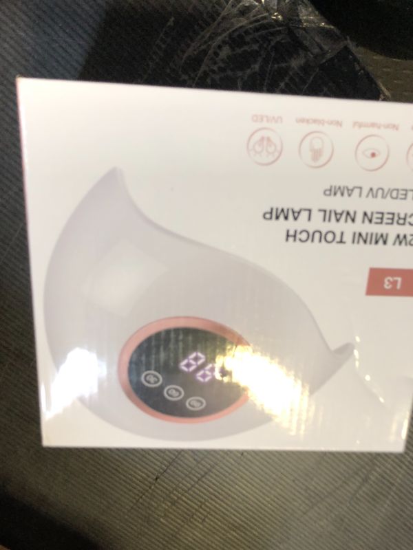 Photo 1 of LadyMisty 72W UV LED Nail Lamp Light Dryer for Nails Gel Polish with 18 Beads 3 Timer Setting & LCD Touch Display Screen, Auto Sensor, Professional Nails, White