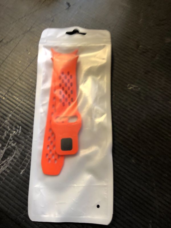 Photo 1 of BlackPro Silicone Band Compatible with Google Pixel Watch 3 45mm Bands, Breathable Waterproof Sport Watch Strap Replacement for Pixel Watch 3 45mm Women Men (Orange)