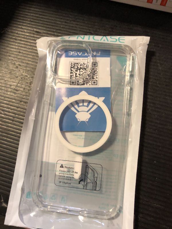 Photo 1 of FNTCASE for iPhone 14 Plus Case: Magnetic Shockproof Military Grade Drop Protection Clear Phone Case | Anti-Yellowing Anti-Slip Slim Thin Lightweight Protective Cover for iPhone 14Plus(Clear)