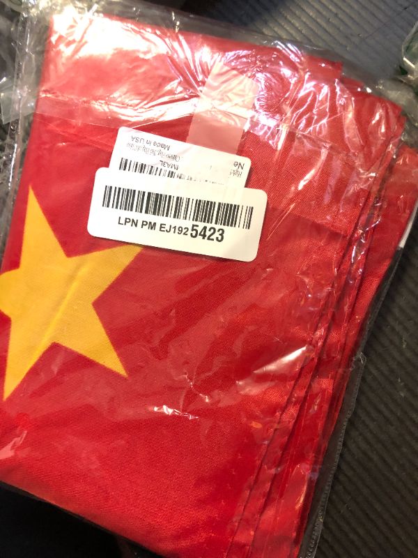 Photo 1 of China Flag with Polyester Fabric Two Brass Grommets and Double Stitched Edges 3x5 Chinese Flag 3x5 Flag of China