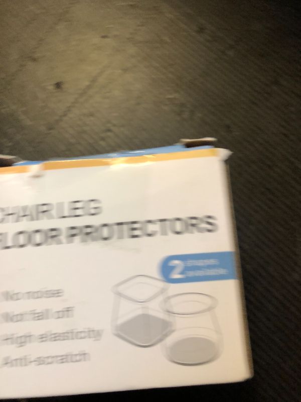 Photo 1 of BUMACO Chair Leg Floor Protectors Chair Leg Protectors for Hardwood Floors Silicone Pads Covers to Protect Floors Clear-20 Pcs Universal S (15/16"~1-5/16")