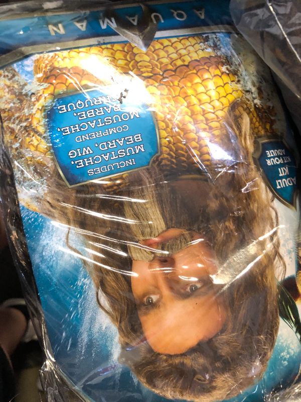Photo 1 of Rubies DC Aquaman and The Lost Kingdom: Aquaman Wig & Beard Set for Adults, Men's One Size