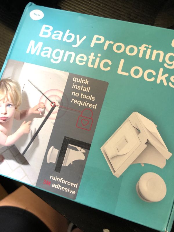 Photo 1 of SKYLA HOMES Magnetic Cabinet Locks Baby Proofing Child Safety - The Safest Quickest and Easiest Multi-Purpose 3M Adhesive Child Proof Latches, No Screws or Tools Needed (20 Pack)