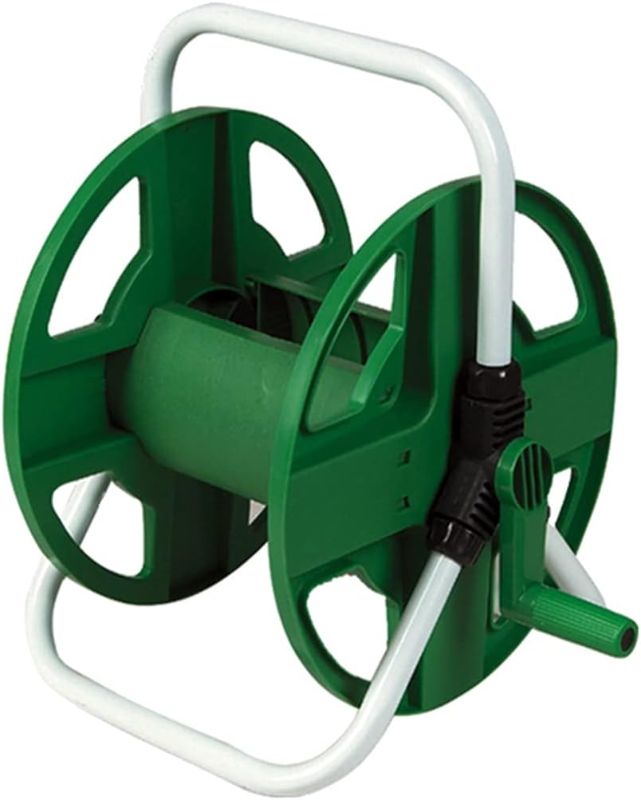 Photo 1 of Garden Hose Reel Cart Portable Hose Cart Reel All-in-one Quick Storage Water Pipe Trolley Especially Stable, Convenient in Garden
