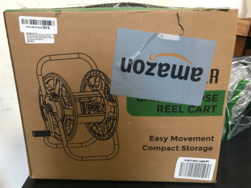 Photo 1 of Garden Hose Reel Cart Portable Hose Cart Reel All-in-one Quick Storage Water Pipe Trolley Especially Stable, Convenient in Garden