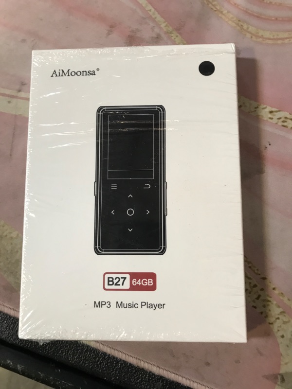 Photo 1 of 64GB MP3 Player with Bluetooth 5.2, AiMoonsa Music Player with Built-in HD Speaker, FM Radio, Voice Recorder, HiFi Sound, E-Book, Earphones Included