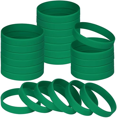 Photo 1 of 25PCS Rubber Bracelets Silicone Wristbands, Elastic Identification Silicone Wristband Bracelet for Sports Teams Party Boys Girls Teens Teacher Student Gifts
