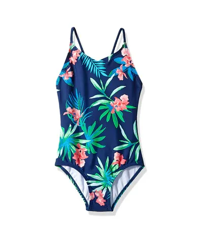 Photo 1 of Girls' Leonie V-Neck 1-pc Swimsu