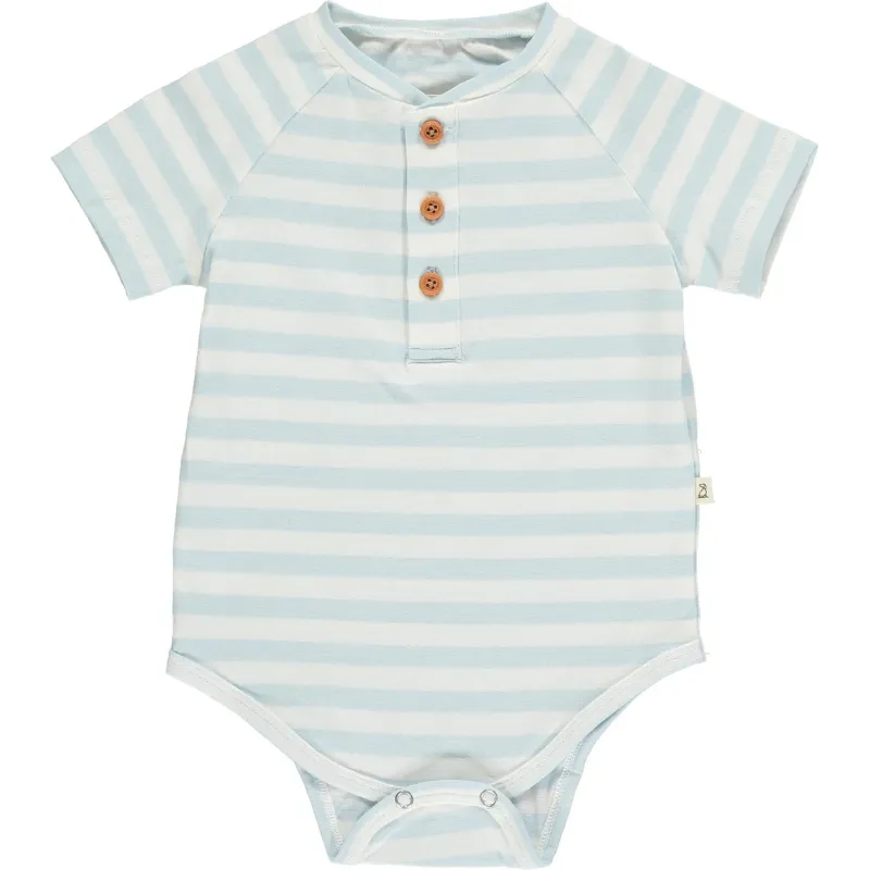 Photo 1 of Raglan Henley Onesie- Striped
