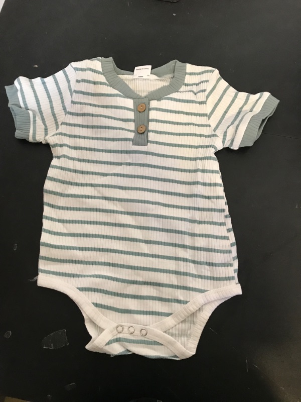 Photo 1 of Raglan Henley Onesie- Striped
