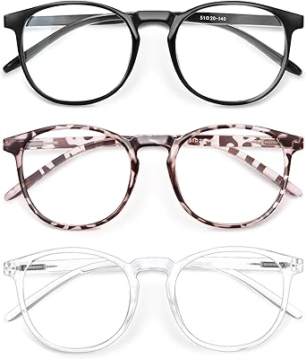 Photo 1 of IBOANN Iconic Blue Light Glasses for Woman - Computer Glasses up to 99% Blue Light Blocking - Anti Eyestrain & UV Glare