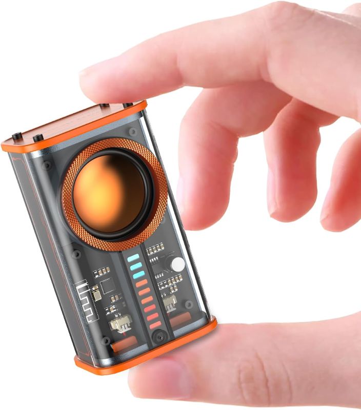 Photo 1 of BSZHI Transparent Wireless Bluetooth Speaker Portable Mini Speaker with LED Colorful Lights Stereo Sound TWS Small Speakers for Office, Party Camping,...
