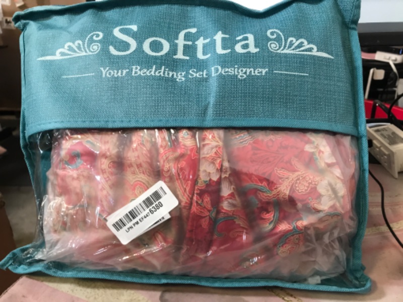 Photo 1 of Softta Boho Bedding California King 3 Pcs Paisley Damask Pattern Bohemian Duvet Covers Quality red and Gold 100% Egyptian Cotton 1000 Thread Count Super Soft