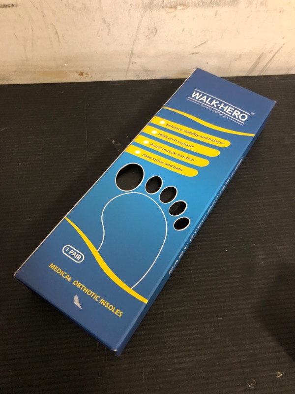 Photo 1 of Inserts Relieve Plantar Fasciitis - Flat Feet Insoles Arch Supports, Orthotic Insoles for Foot Pain Arch Pain Reduce Muscle Fatigue Absorb Shock (Mens 4-4 1/2 | Womens 6-6 1/2)