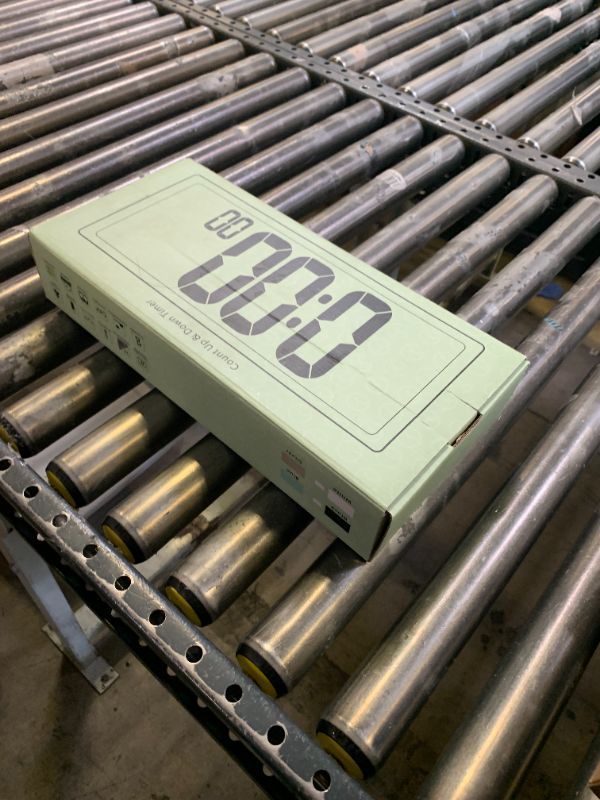 Photo 1 of 15 Inch Large Rechargeable Digital LCD Wall Clock with Backlight Glow in the Dark,Night Light Wall Clock with Week,Date & Temperature,DST,Alarm Display for Living Room, Bedroom, Gift for Elderly