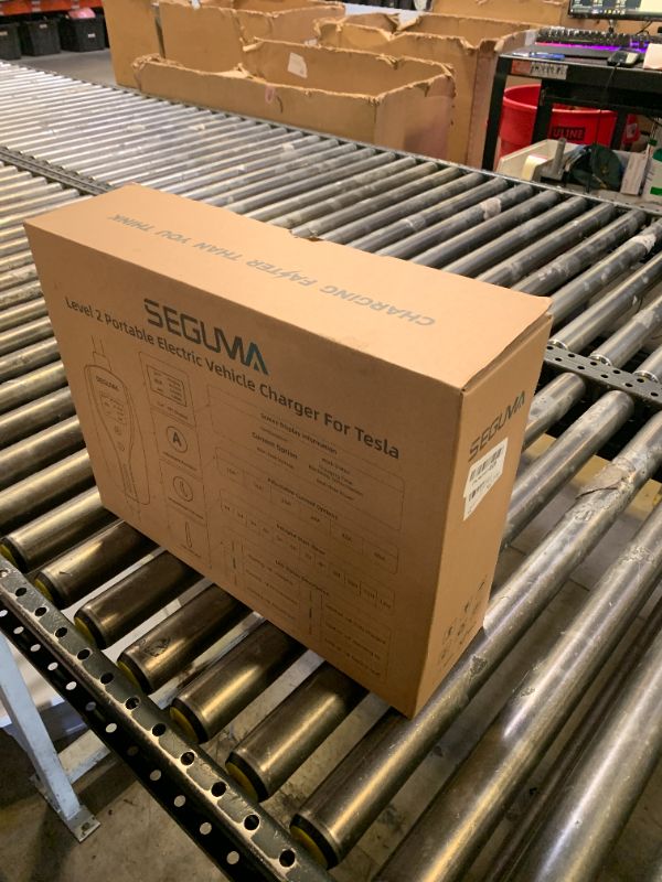 Photo 1 of SEGUMA Level 2 Tesla Charger, 40Amp 240V NEMA 14-50 Plug, 28FT Extension Cable, Adjustable Current, Delayed Start Timer, Portable Mobile EV Charger for Tesla, Compatible with Model Y/S/3/X/Cybertruck