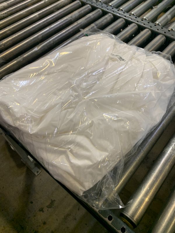 Photo 1 of CLAETF 10x10 Canopy Replacement Top for Pop Up Canopy Tent - 4 Drainage Holes?10x10ft Canopy top Suitable for Most of The Standard Canopy(top only, White)