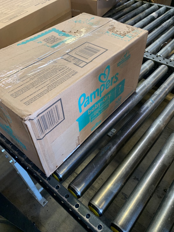 Photo 1 of Pampers Baby Dry Diapers – Size 7, One Month Supply (108 Count), Absorbent Disposable Diapers
