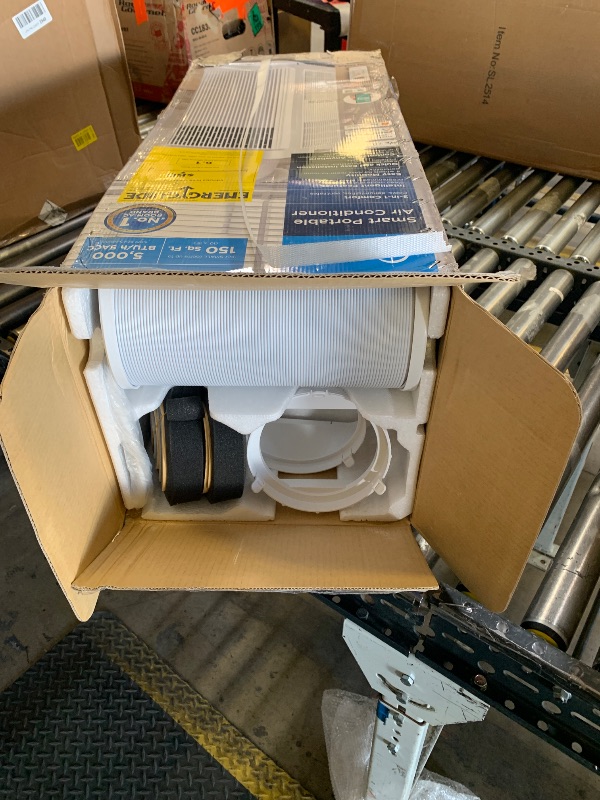 Photo 1 of Midea 8,500 BTU ASHRAE (5,000 BTU SACC) Portable Air Conditioner, Smart Control, Cools up to 150 Sq. Ft., with Dehumidifier & Fan mode, Easy- to-use Remote Control & Window Installation Kit Included