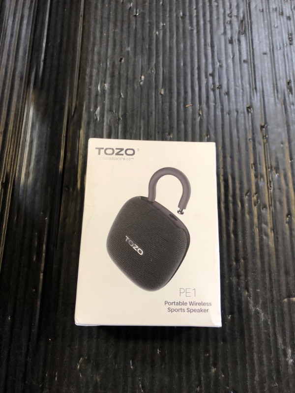 Photo 1 of TOZO PE1 Portable Bluetooth Speakers with Adjustable Carabiner, Mini Bluetooth Wireless Shower Speaker with IPX8 Waterproof, 32H Playtime Punchy Bass Audio Speaker for Home, Outdoor and Travel, Black