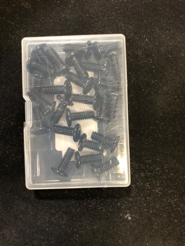 Photo 1 of 1/4-20 x 5/8" Flat Round Socket Screws Connector Bolts for Furniture, Stainless Steel 304 Black Finish, Full Thread, 25 PCS