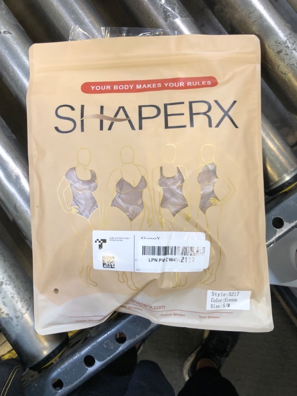 Photo 1 of SHAPERX Strapless Shortie Bodysuit for Women Tummy Control Shapewear Seamless Sculpt Body Shaper with Removable Straps,SZ5217-Sienna-S/M