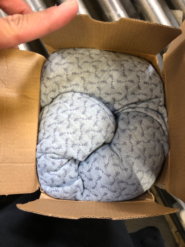 Photo 1 of Cervical Neck Pillows for Pain Relief Sleeping, Memory Foam Neck Bolster Pillow for Stiff Pain Relief, Neck Support Pillow Neck Roll Pillow for Bed Pillow (Dark Gray)