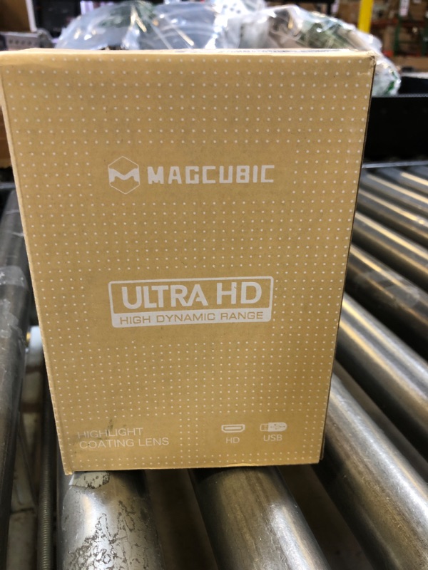 Photo 1 of Magcubic HY300PRO Mini Projector with WiFi and Bluetooth, 4K Support Smart Portable Projector Auto Keystone , Air Mouse Remote, Voice Control, 180 Degree Rotation, Home Video Proyector Android 11