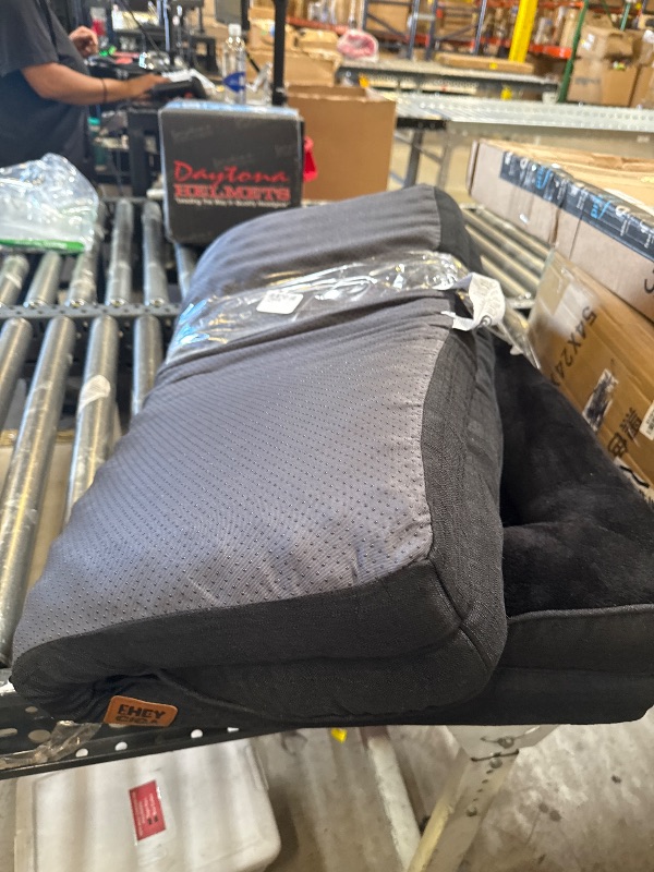 Photo 1 of EHEYCIGA Orthopedic Dog Beds for Extra Large Dogs, Waterproof Memory Foam XL Dog Bed with Sides, Non-Slip Bottom and Egg-Crate Foam Big Pet Couch Bed with Washable Removable Cover, Black
