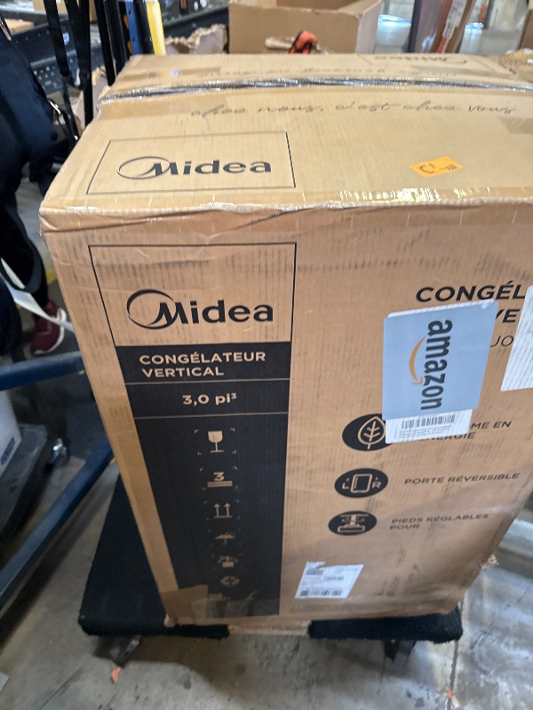 Photo 1 of Midea MRU03M2ABB Upright Freezer Large Black, 3.0 Cubic Feet