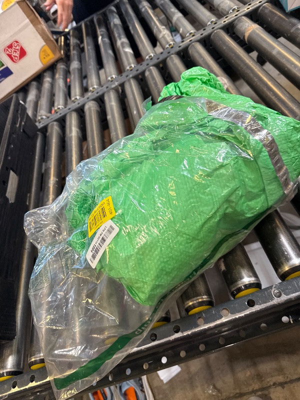 Photo 1 of Multipurpose Protective Cover Green Poly Tarp 8' x 10' - Durable, Water Resistant, Weather Resistant - 5 Mil Thick Polyethylene - by Xpose Safety