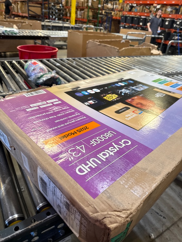 Photo 1 of SAMSUNG 43-Inch Class Crystal UHD U8000F 4K Smart TV (2025 Model) Endless Free Content, Crystal Processor 4K, MetalStream Design, Knox Security, Alexa Built-in