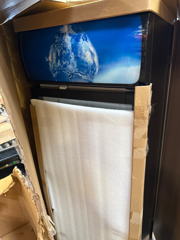 Photo 1 of 14.8 Cu Ft ETL & DOE Certified Commercial Merchandiser Refrigerator for Beverage,Glass Door Upright Display Fridge with Front LED Light,Large Freestanding Business Cooler for Shop,Restaurant,etc
