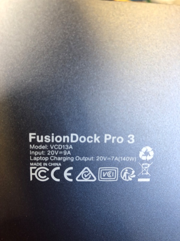 Photo 1 of iVANKY Intel Certified Thunderbolt 5 Dock, FusionDock Pro 3 Docking Station Dual 6K@60Hz for MacBook M1/M2/M3/M4 Pro/Max, Triple Display for Windows TB5/4, 180W Power, 120Gbps, 2.5GbE 11-in-1 Hub