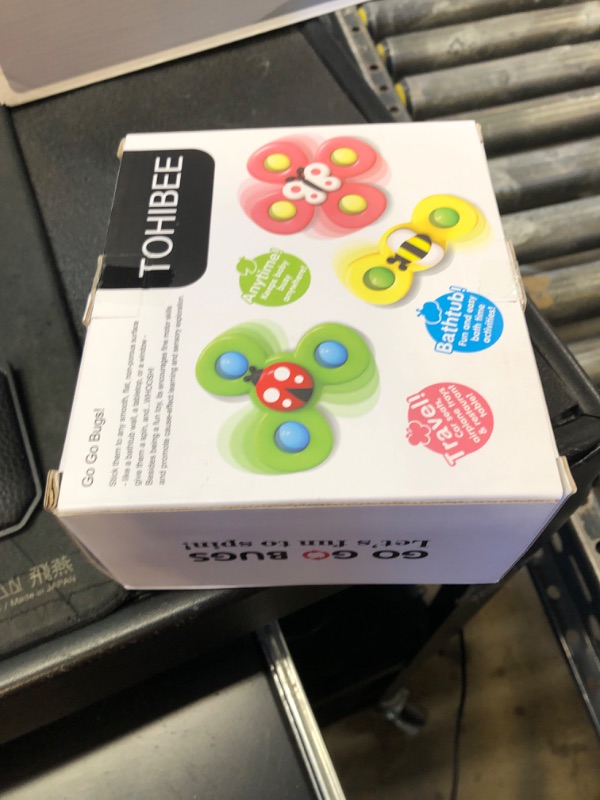 Photo 1 of 3PCS Suction Cup Spinner Toys for 1 2 Year Old Boys Spinning Toys Baby Toys 12-18 Months Sensory Toys for Toddlers 1-3 Easter Basket Stuffers Gifts for 1 Year Old Girls