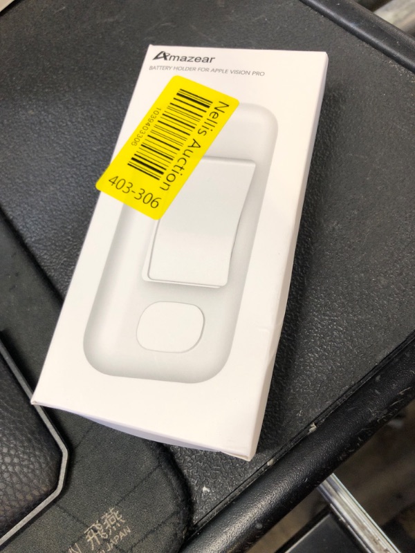 Photo 1 of Battery Holder Compatible with Apple Vision Pro, Portable Accessories Battery Case for Vision Pro with Belt Clip and Cross-Body Strap, Apple VR Headset Battery Pack Protective Cover, White