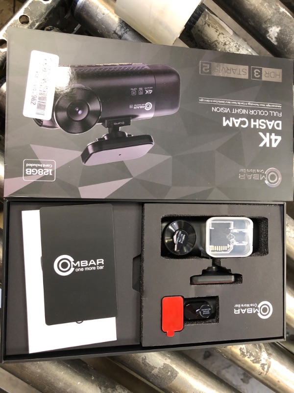 Photo 1 of OMBAR T1 4K 3 Channel Dash Cam, STARVIS 2 IMX678 Sensors, Free 128GB Card, 2025 New Full Color HDR Night Vision, 4K+1080P+1080P Triple Car Camera,5G WiFi, 24H Parking Mode, Support 512GB Max