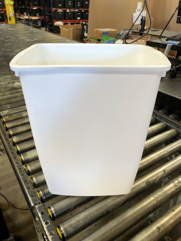 Photo 1 of Rubbermaid FG2806TPWHT 36 Quart White Open Wastebasket
