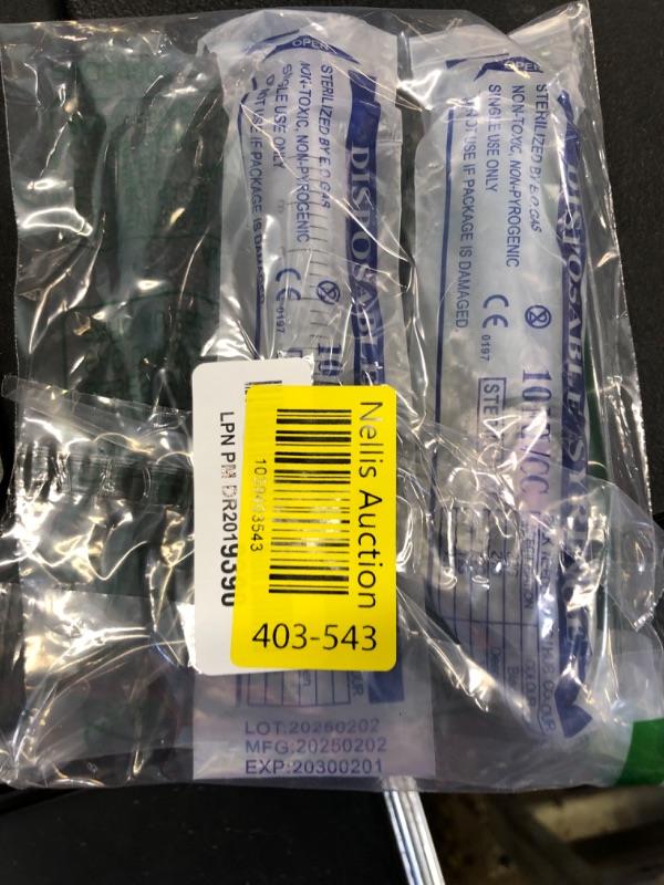 Photo 1 of 5 Pack 10ml 18 Gauge - Luer Lock 1ml 2.5ml 3ml 5ml 10ml 20ml with 25Ga, 23Ga, 22Ga, 21Ga, 18Ga Lab Consumables(Individually Sealed Wrapped)